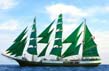 Tall Ship Alexander von Humboldt, all 25 sails up, Author: Winfried Huber